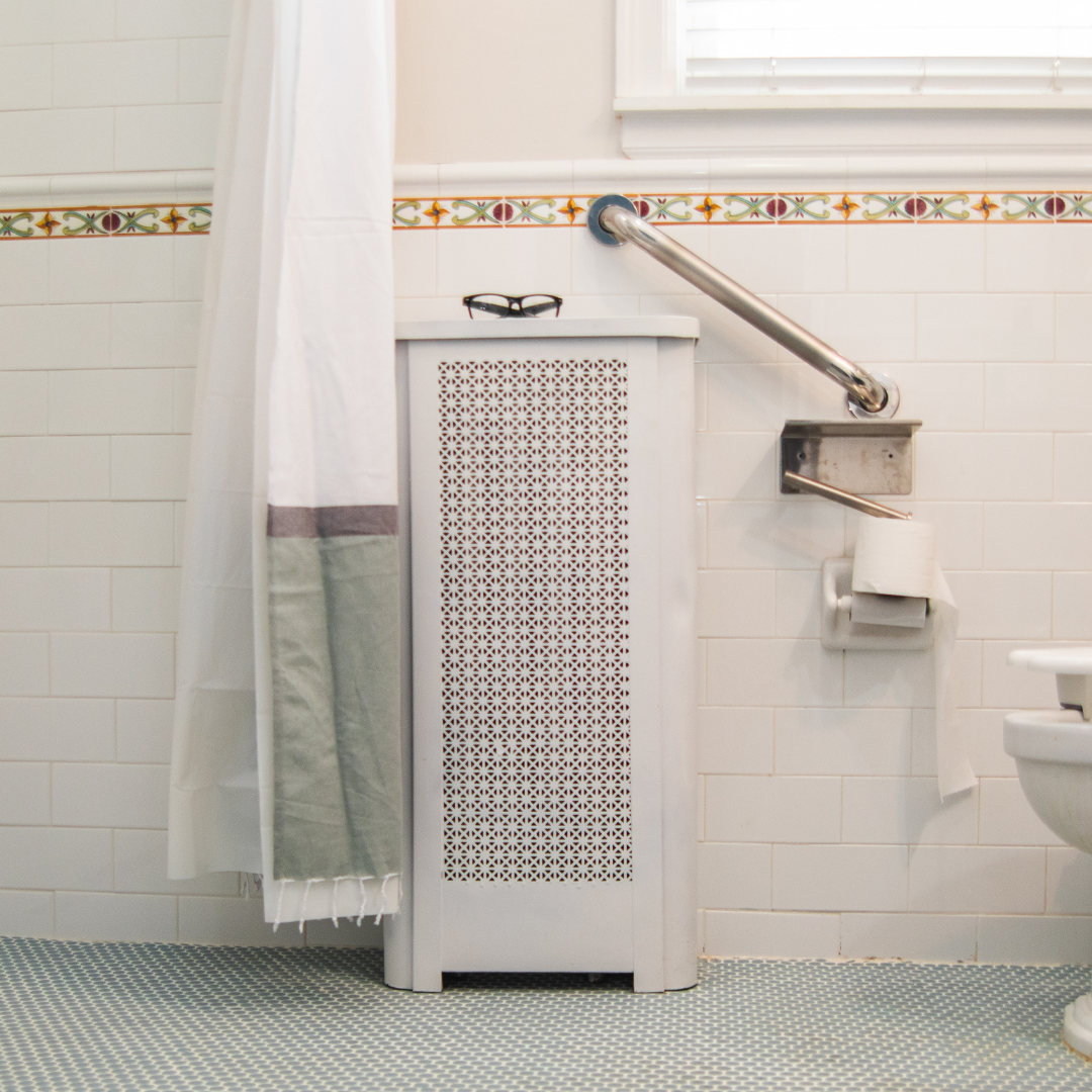 grab bars in the bathroom
