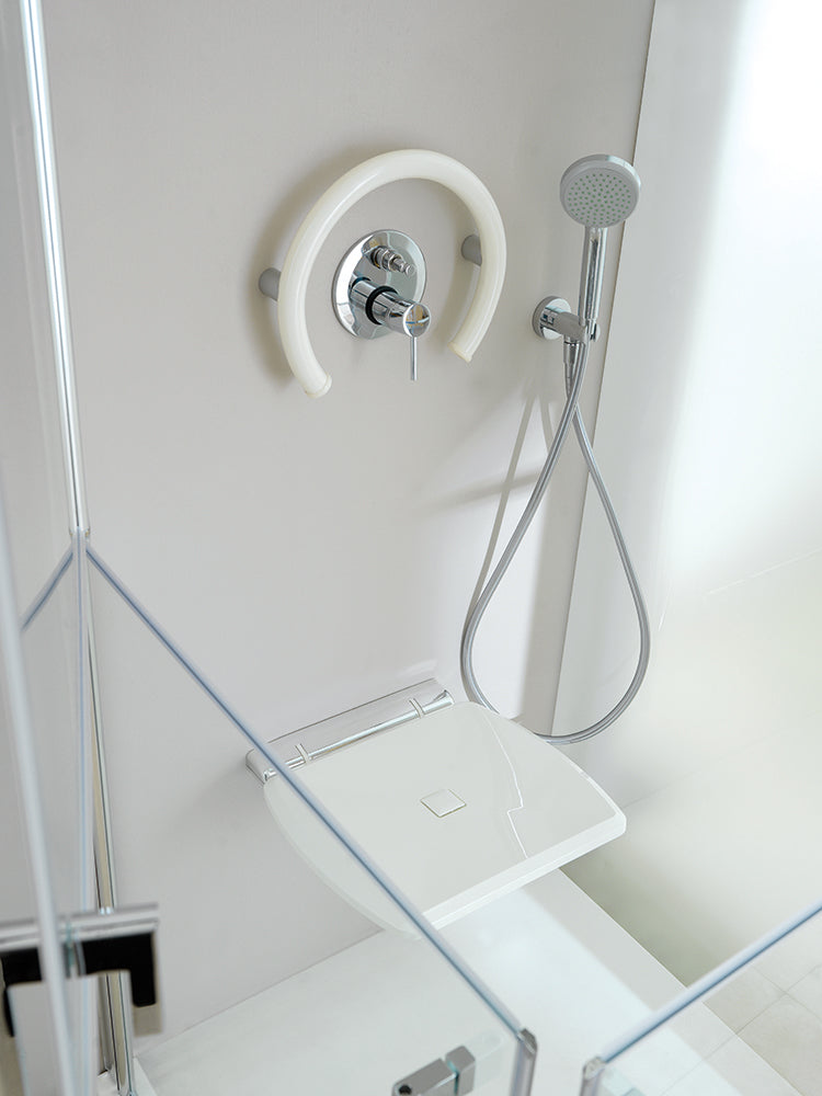 Rounded Grab Bar, Vinyl Coated