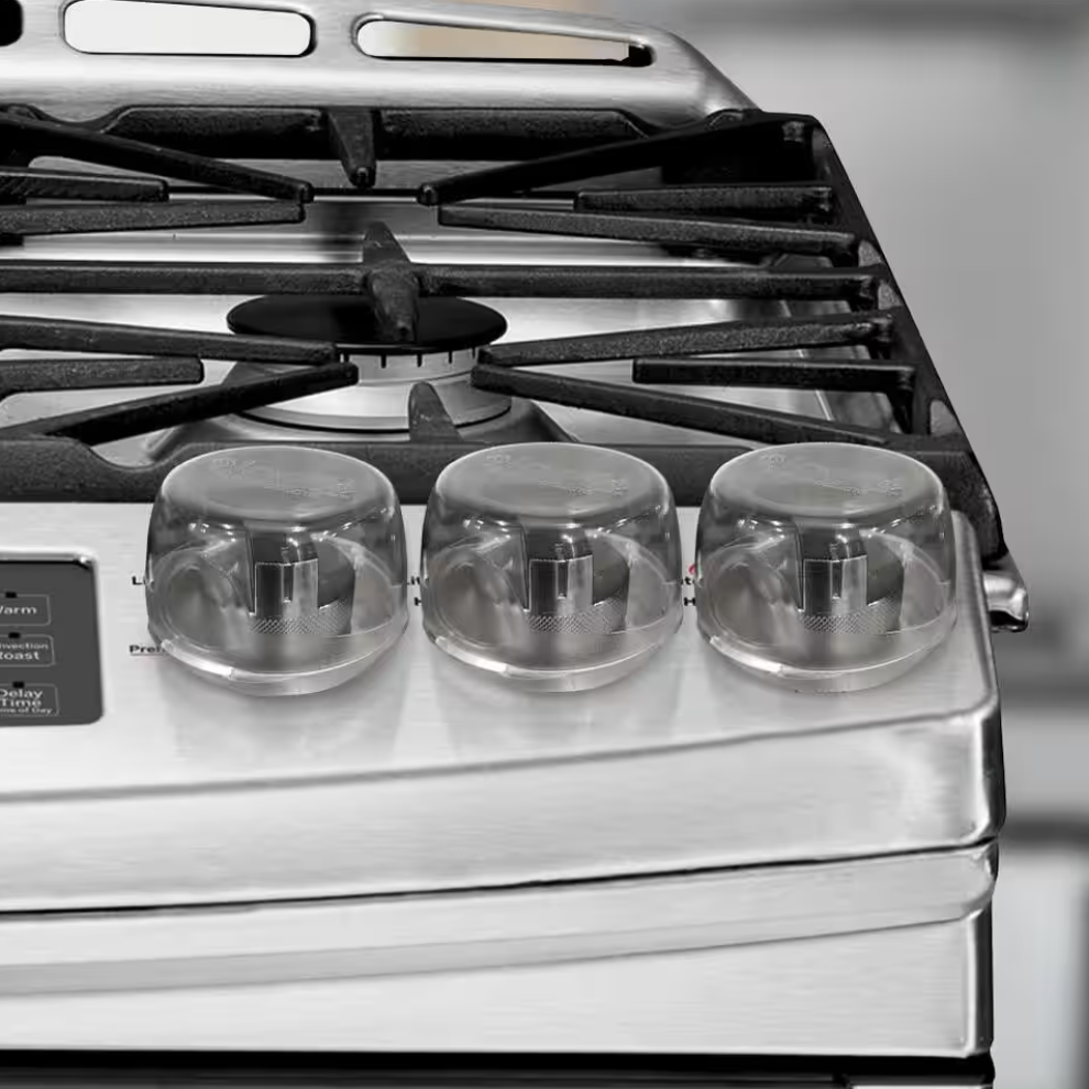 Clear Stove Knob Locks (5 Pack)