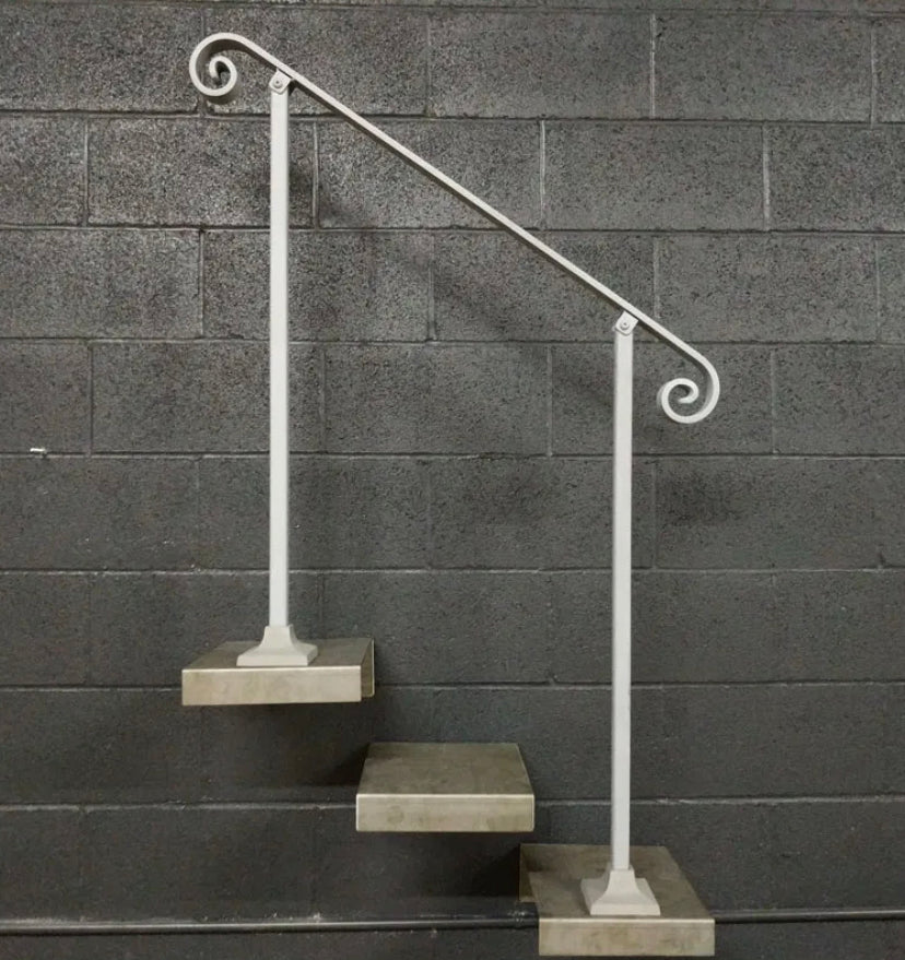 Steel Handrail for Stairs with Baseplates