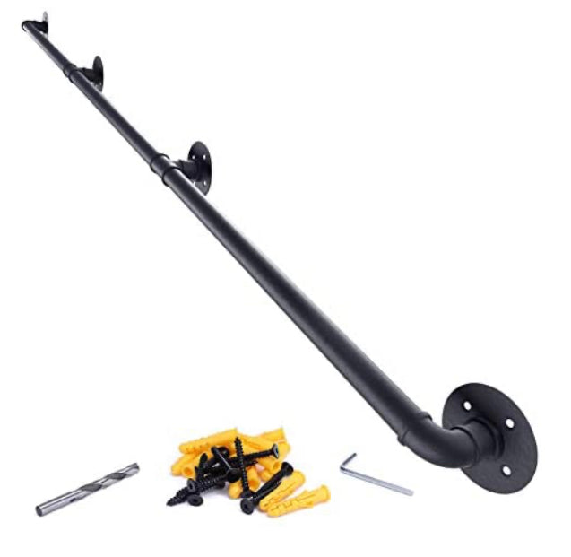 Steel Handrail for Stairs with Baseplates