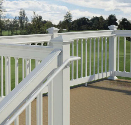 Steel Handrail for Stairs with Baseplates