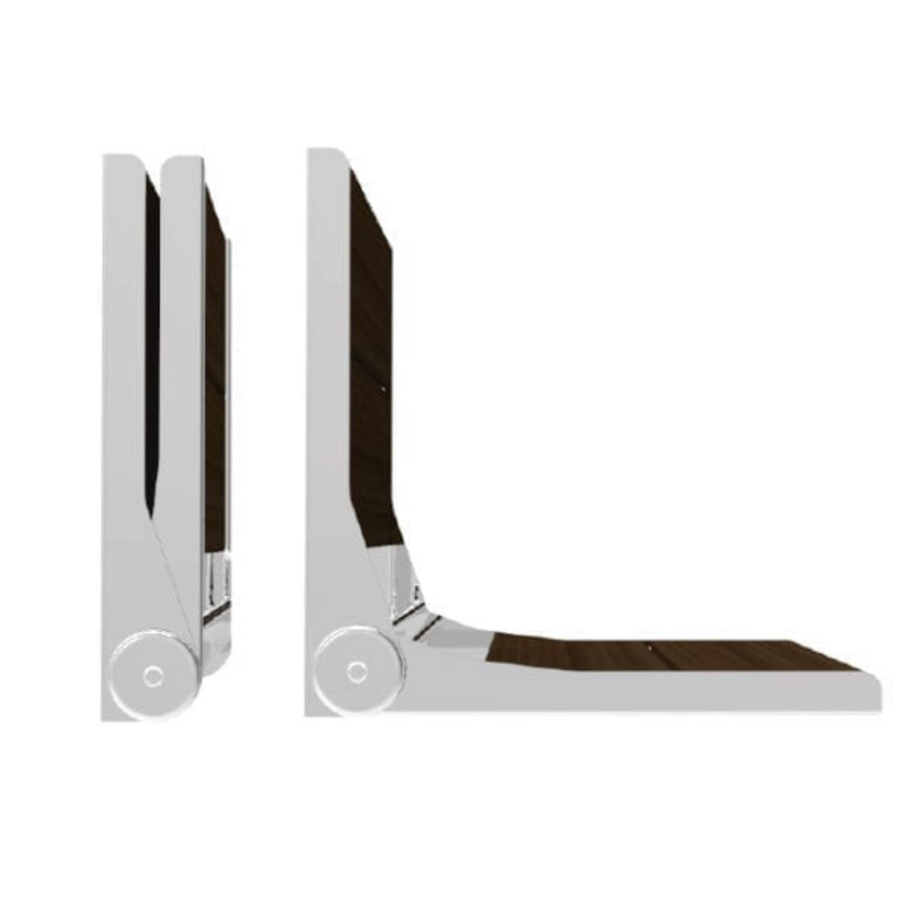 Folding Shower Bench with Stainless Steel Frame (26")