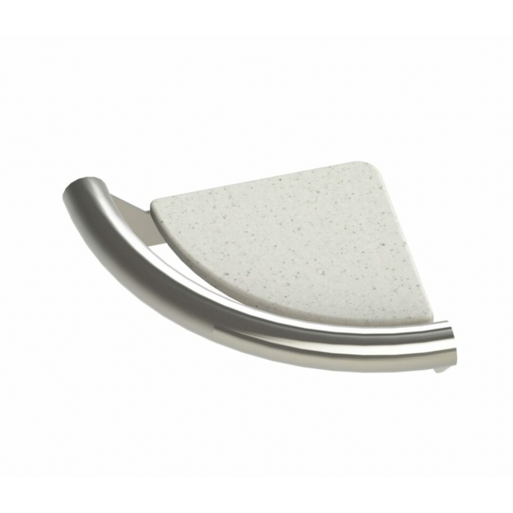 Invisia Curved Corner Shelf Grab Bar