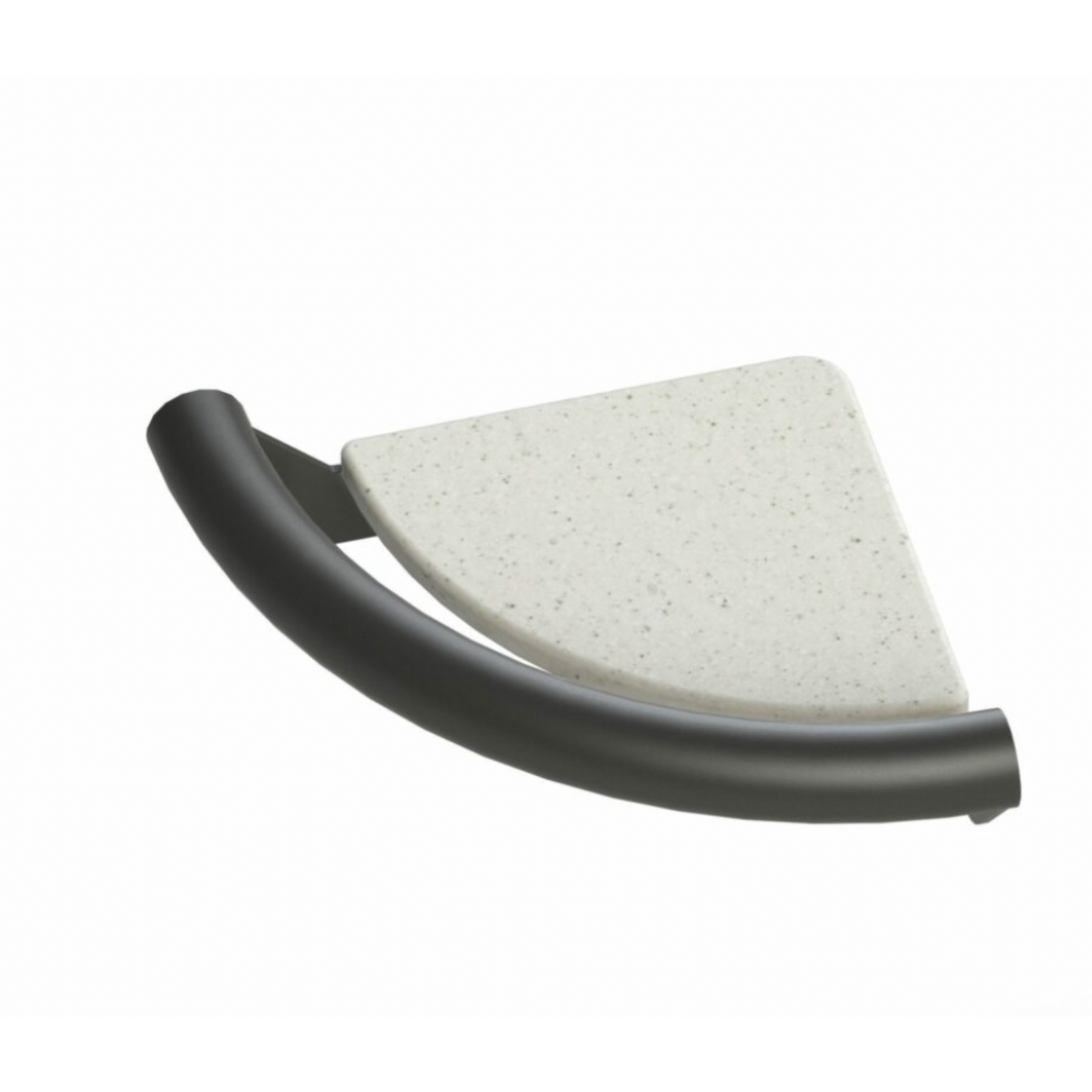 Invisia Curved Corner Shelf Grab Bar