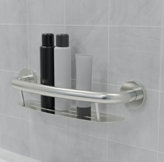 Plus Series Shampoo Shelf Grab Bar