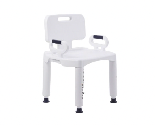 Shower Chair with Removable Armrests and Backrest