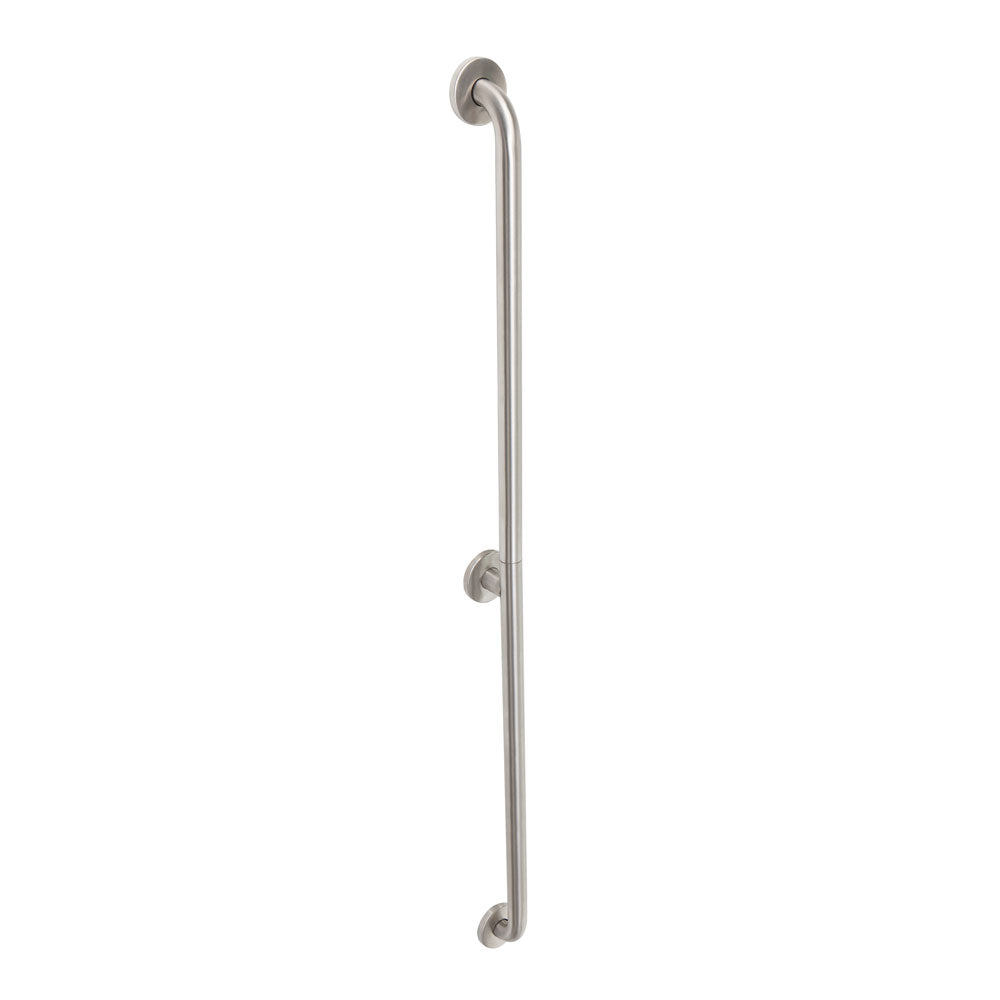 52" Extra Long Grab Bar, 3 Flange, Stainless Steel