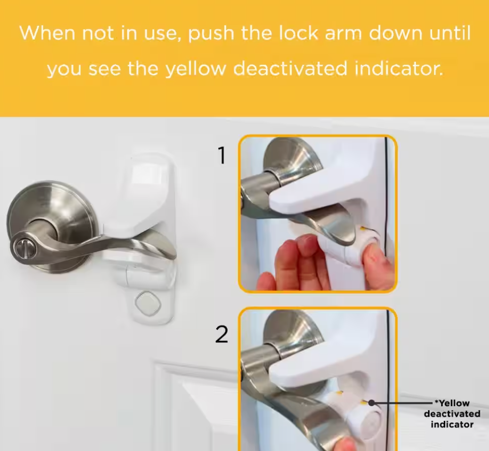 Adhesive Lever Door Lock