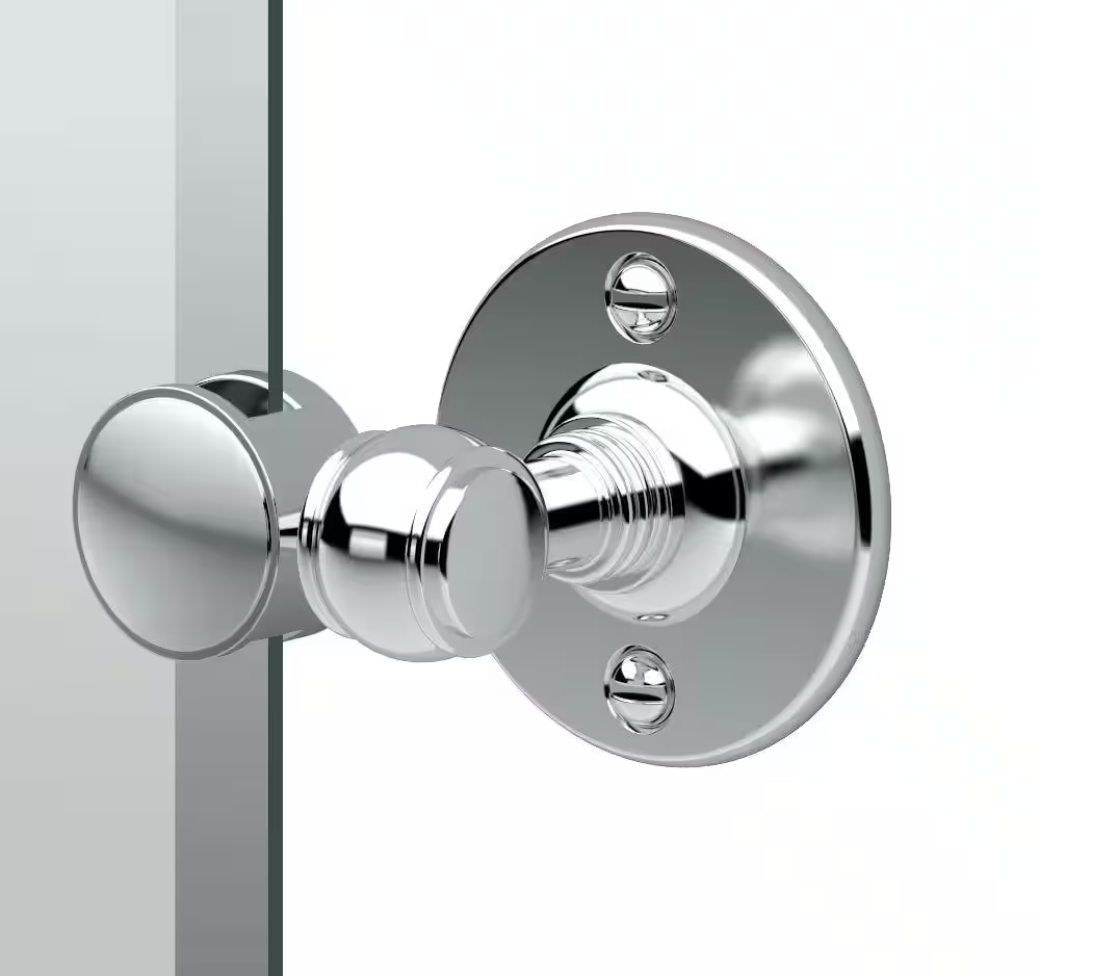 Frameless Rectangular Beveled Edge Bathroom Vanity Mirror in Chrome