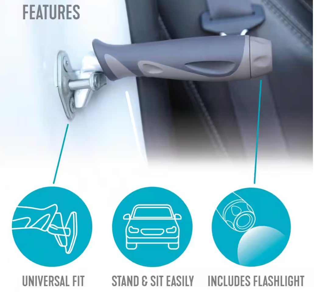 Car Cane, Portable Vehicle Support Grab Bar