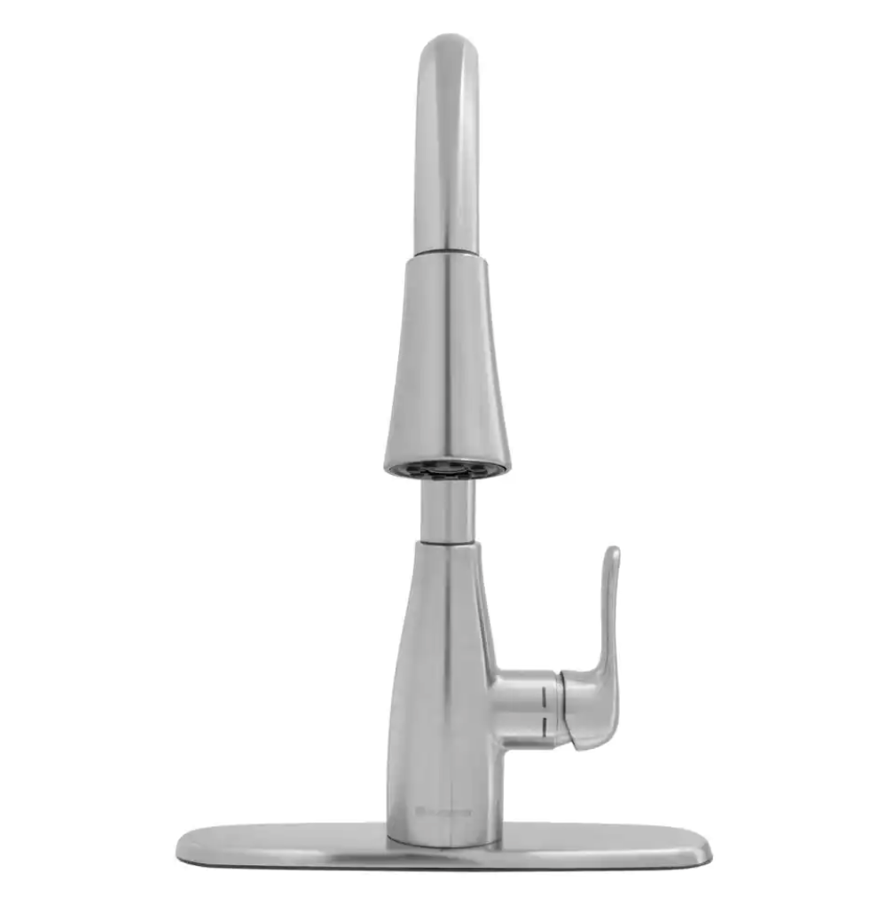 ingle-Handle Pull-Down Sprayer Kitchen Faucet with TurboSpray and FastMount