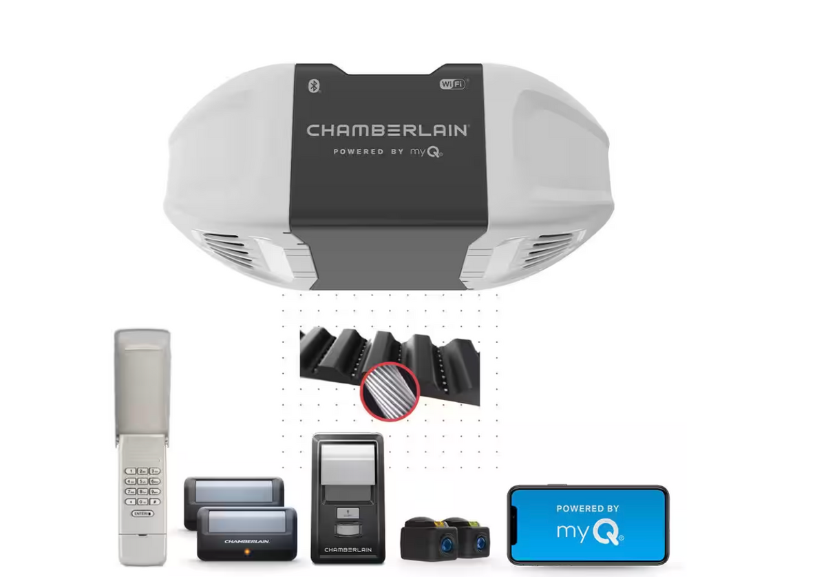 Smart Quiet Belt Drive Garage Door Opener