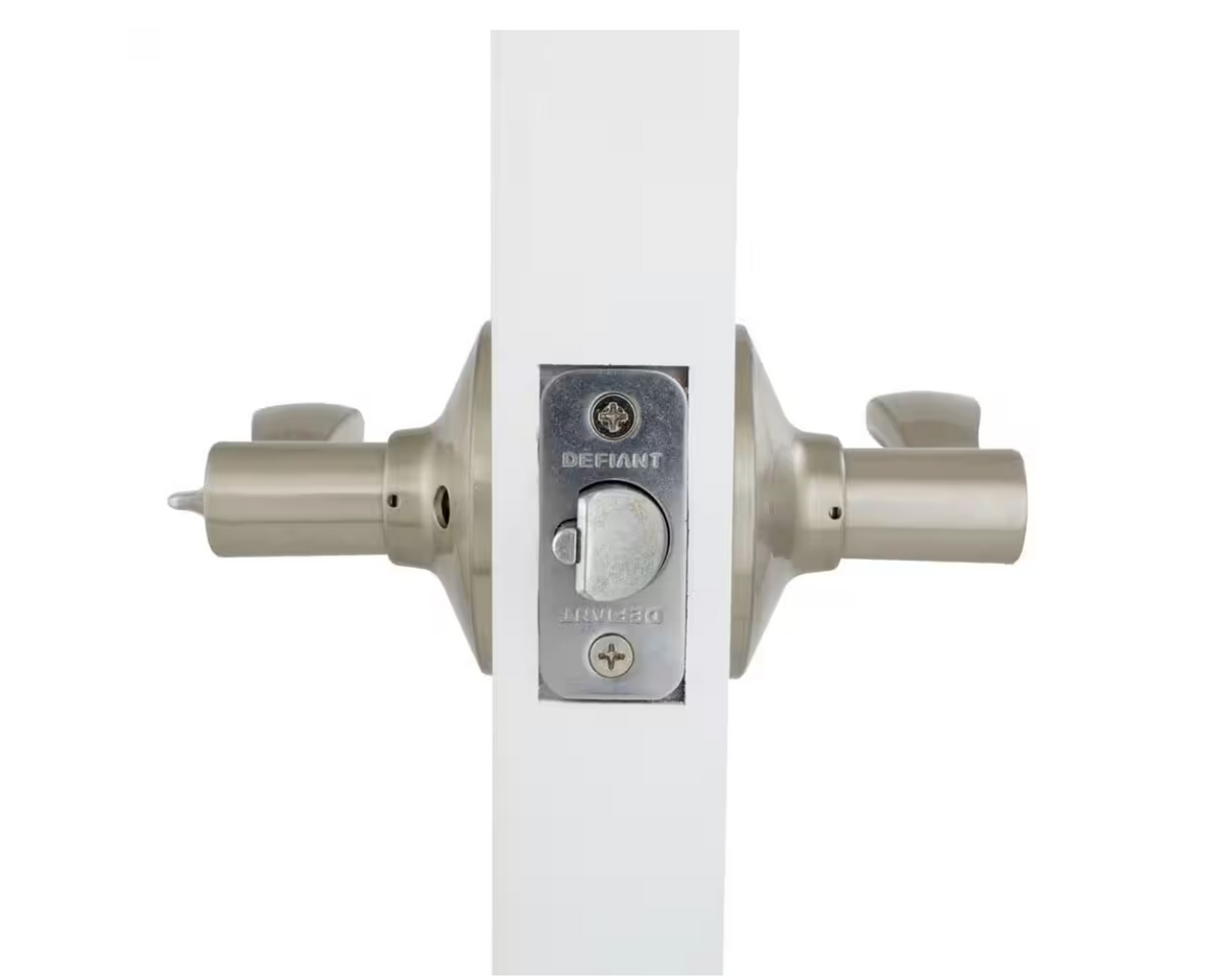 Satin Locking Lever Door Handle