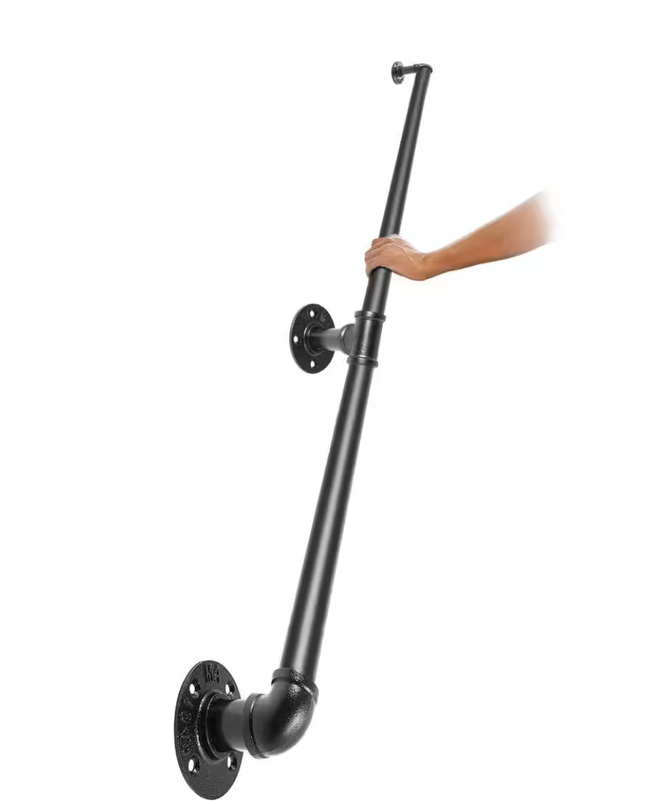 Iron Wall Mounted Hand Railing (1 ft. - 10 ft.)