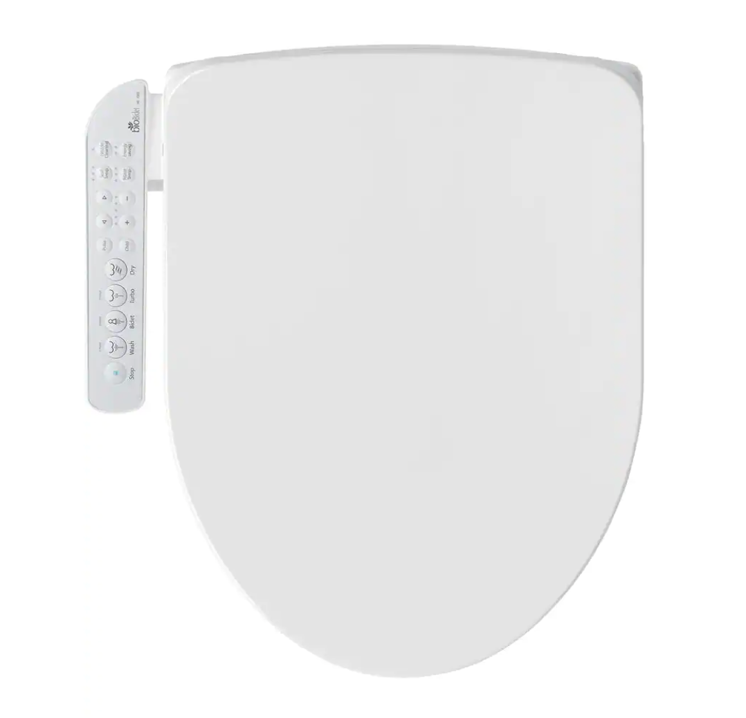 Electric Bidet Seat for Elongated Toilets