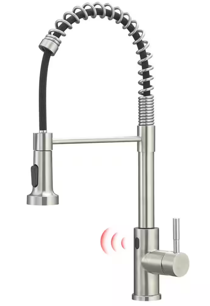 Stainless Steel Motion-Activated Kitchen Faucet