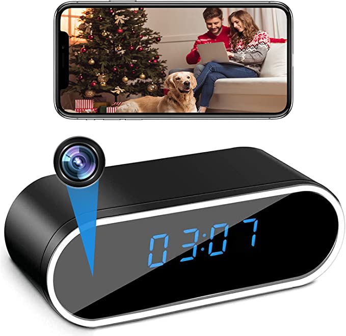 Hidden Caregiver Camera Clock