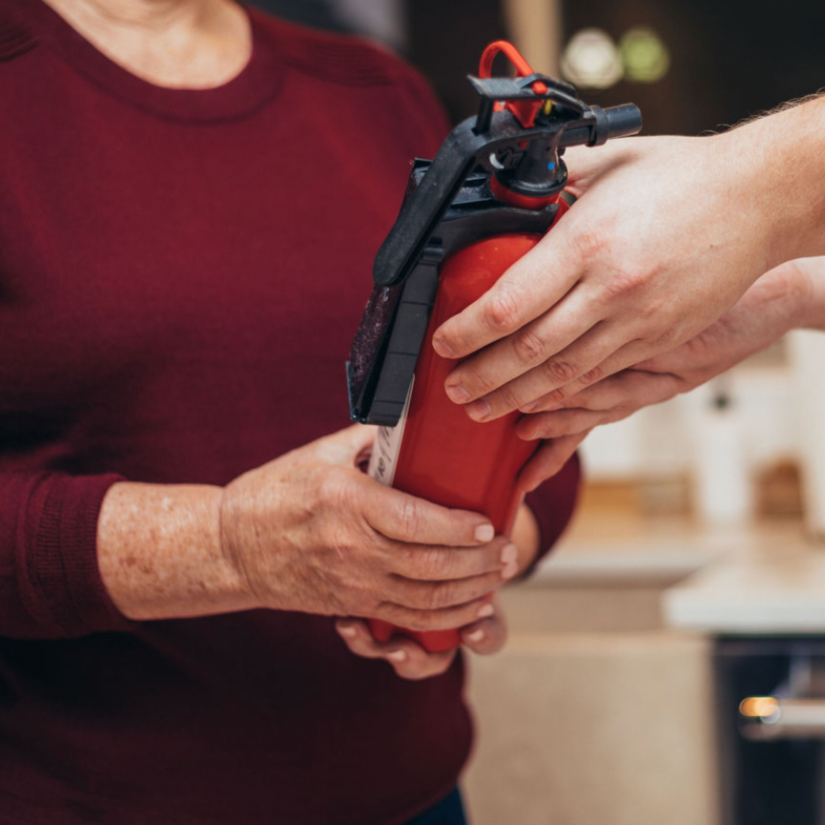 Fire Extinguisher with Mount Bracket and Strap
