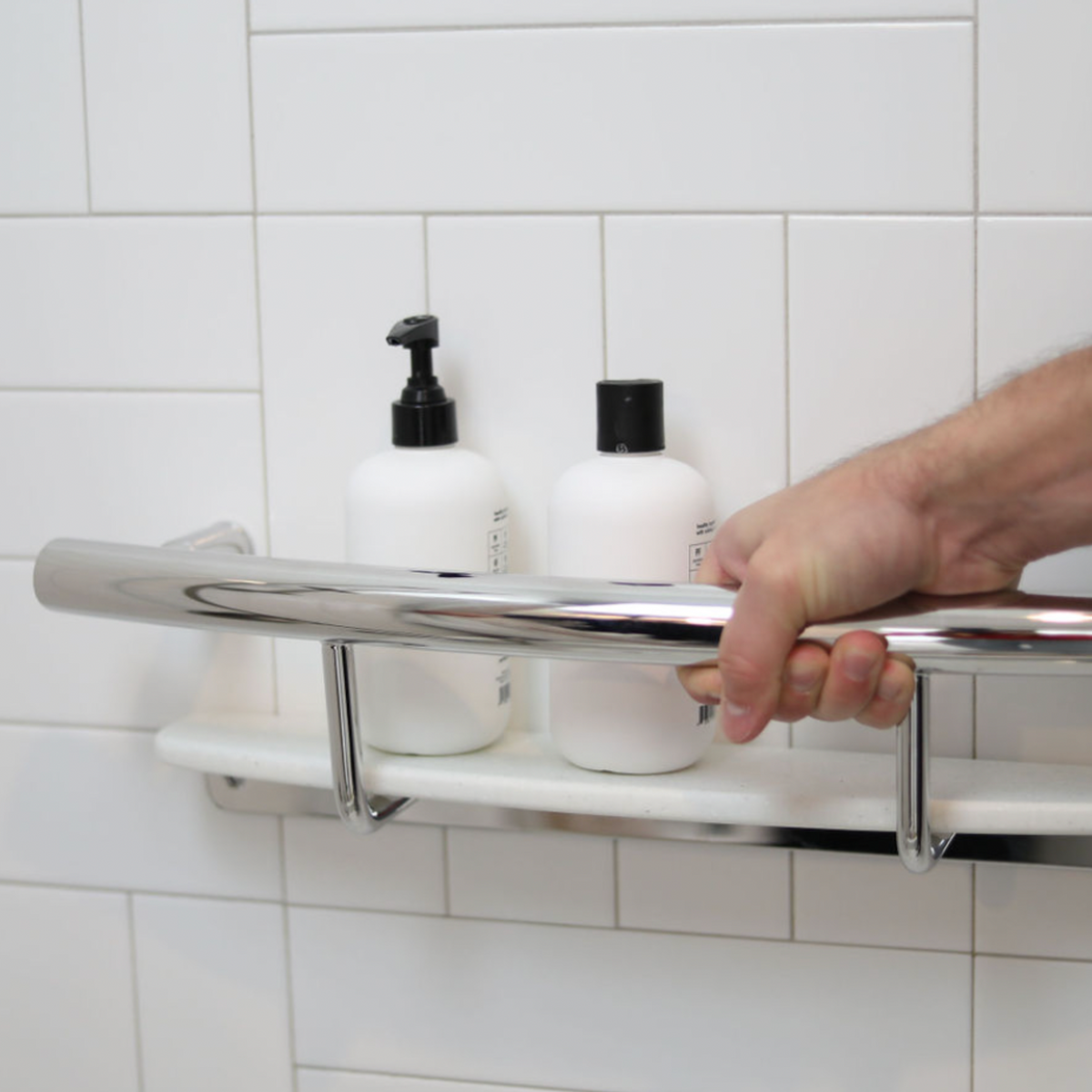 Invisia Shampoo Shelf Grab Bar