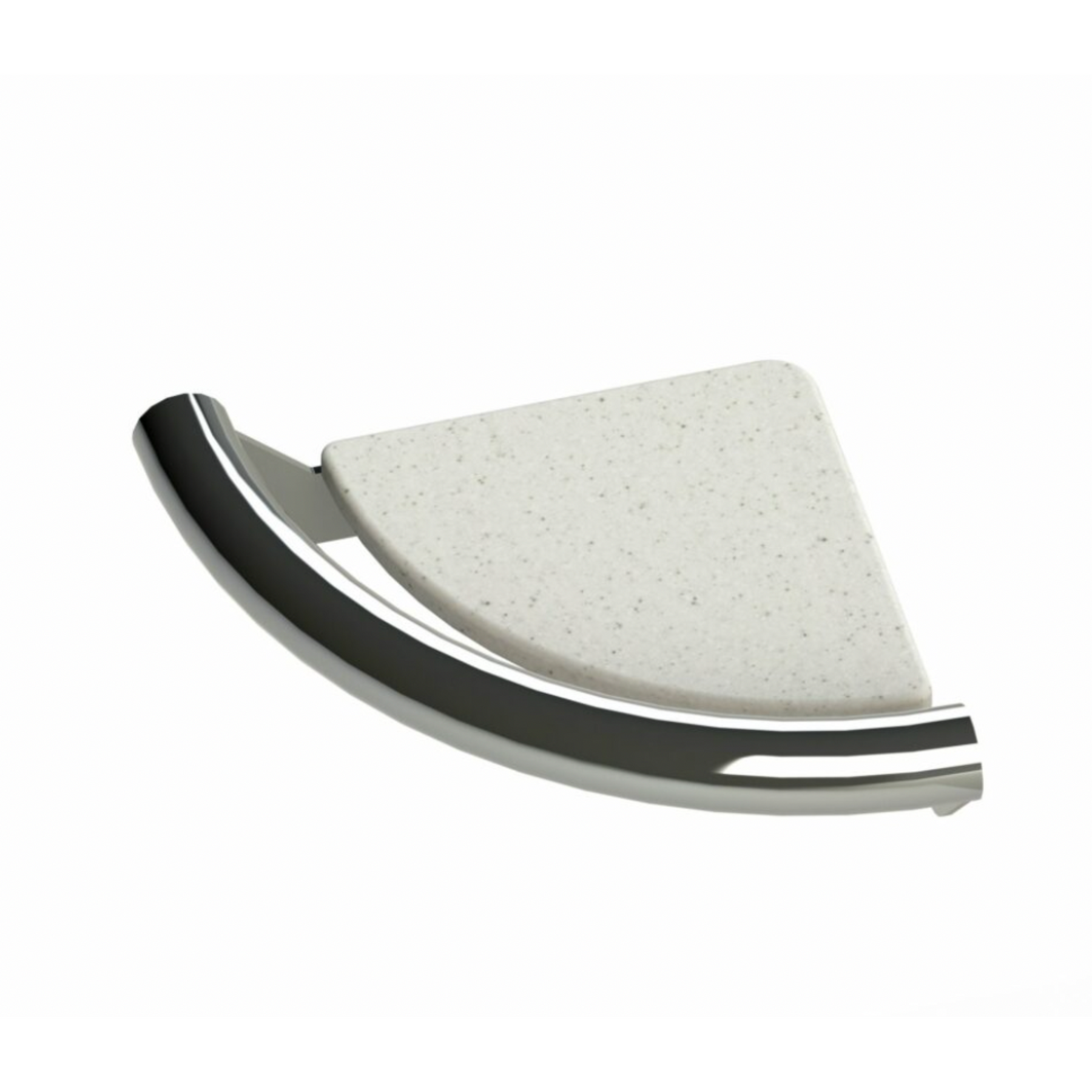 Invisia Curved Corner Shelf Grab Bar