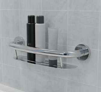 Plus Series Shampoo Shelf Grab Bar