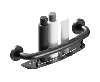 Plus Series Shampoo Shelf Grab Bar