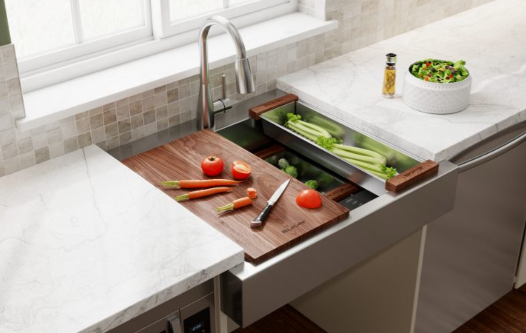 Stainless Steel Wheelchair Accessible Kitchen Sink (35-7/8" Width)