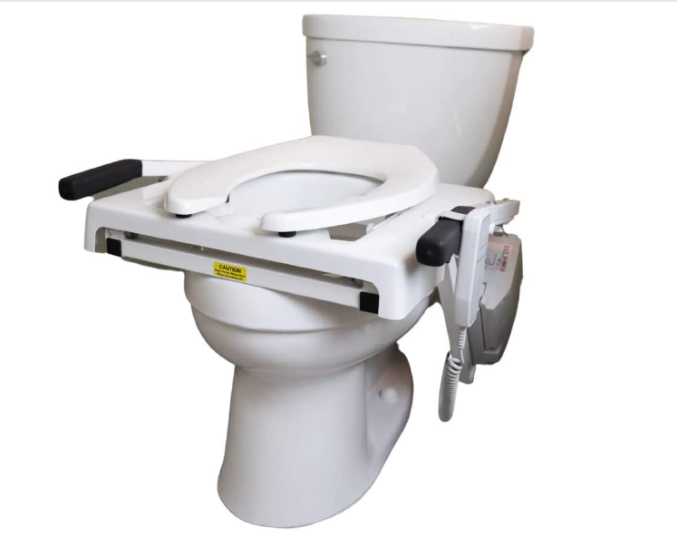 Toilet Mounted Lift System - Elongated, Battery Powered